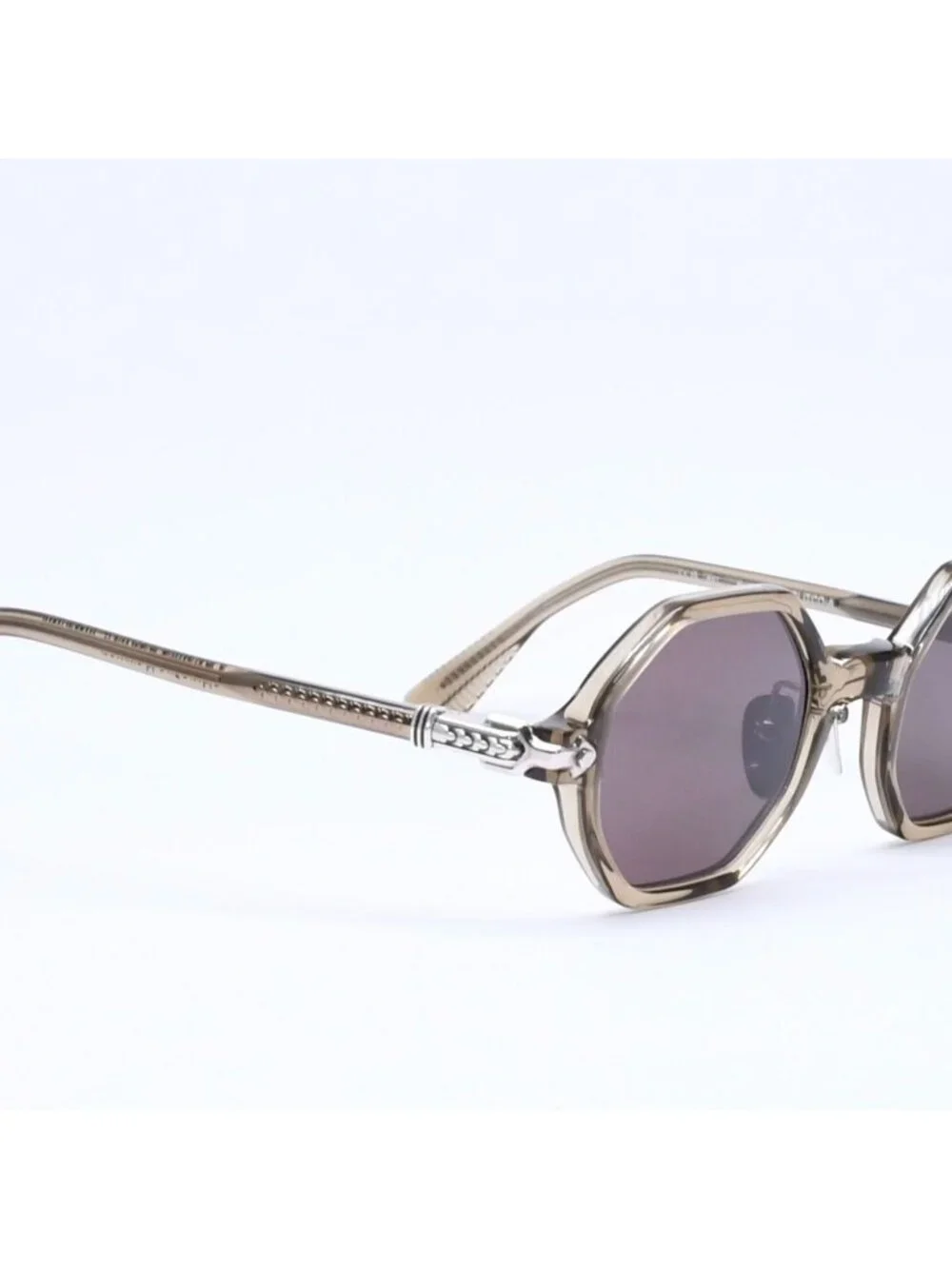 Chrome Hearts Clitco-a Sunglasses Eyewear 46 Flairnie Octagon Clear Olive